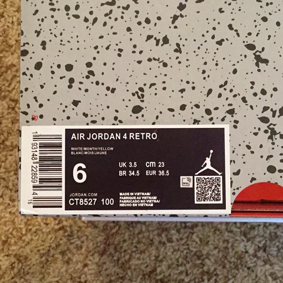 Nike Air Jordan 4 Retro White Oreo - Picture 9 of 12